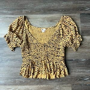 Billabong Leopard Print Top